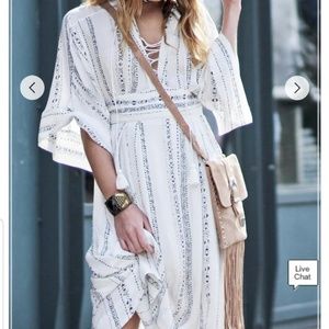 Lace-Up Maxi Dress